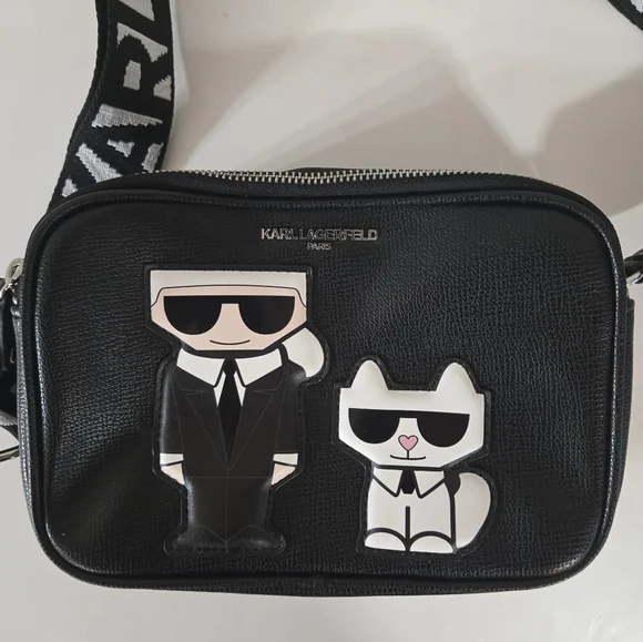 Karl Lagerfeld Black Crossbody Bag - Picture 2 of 12